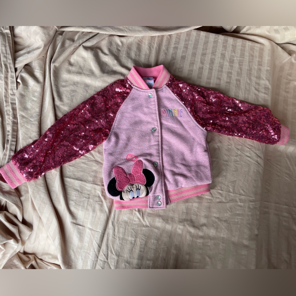 Minnie Mouse heavy varsity jacket 4